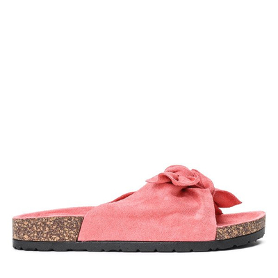 Tongs roses avec nœud d'été - Chaussures