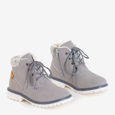 Bottes isolantes Tiptop gris pour garçon - Chaussures
