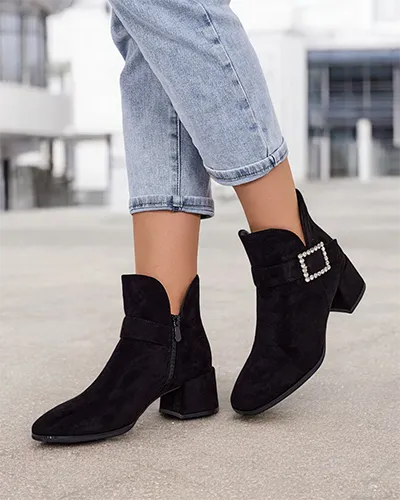 Bottines pour femmes Royalfashion à talon bas Vetti
