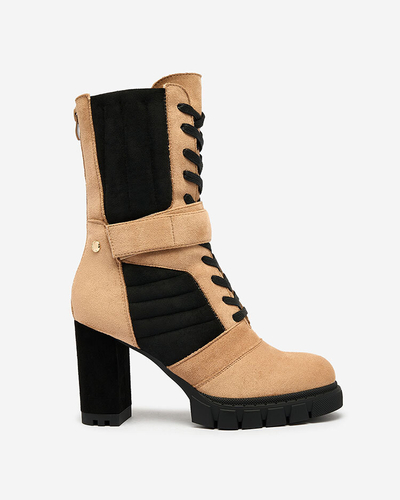Royalfashion Bottes isolées Sehhra post pour femmes marron clair
