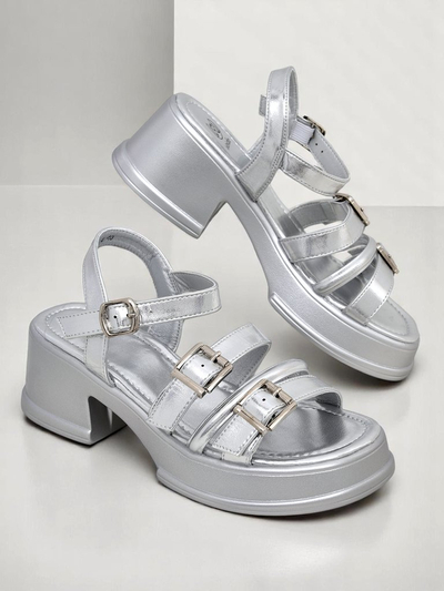 Royalfashion Sandales à talon bas pour femme Otteze