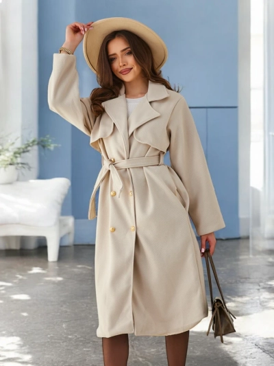 Royalfashion Long manteau pour femmes