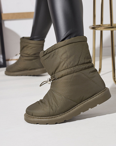 Bottes isolées vert foncé pour femmes a'la snow boots Kaliolen - Footwear