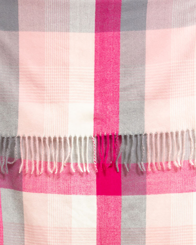 Royalfashion Pink Écharpe légère à carreaux pour femme