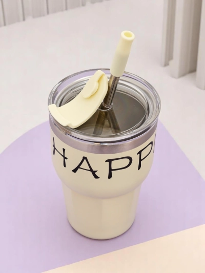 Mug thermique Royalfashion avec paille Beau