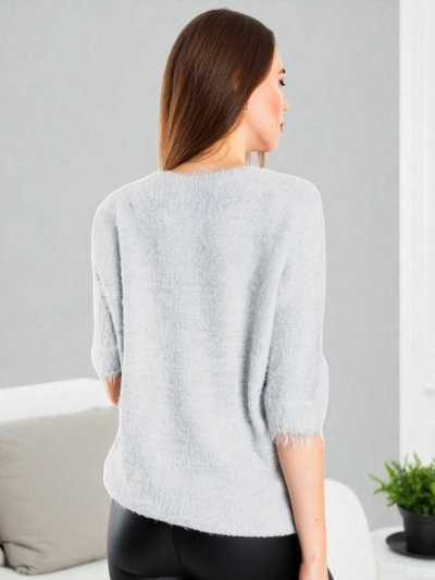 Pull étoile gris clair - Vêtements
