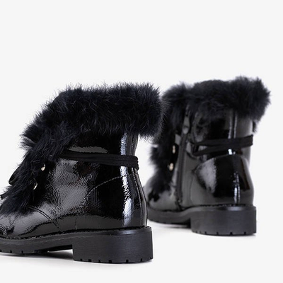 Sacs pour enfants laqués noirs avec perles Radington - Footwear