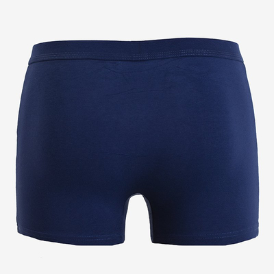 Caleçon homme en coton bleu - Sous-vêtements