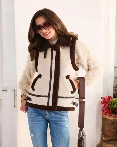 Gilet pour femmes Royalfashion avec fausse fourrure