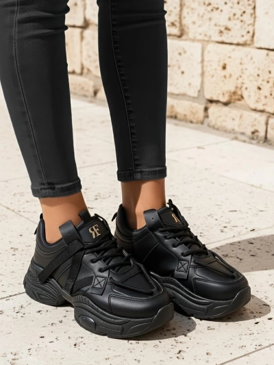 Royalfashion Baskets de sport pour femmes sur une semelle épaisse Quensi