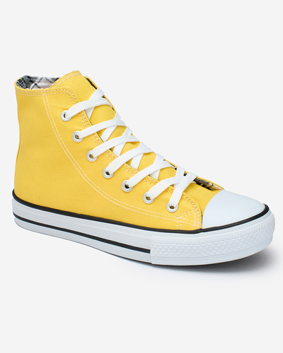 OUTLET Royalfashion Baskets montantes pour femme en jaune Urban Flex