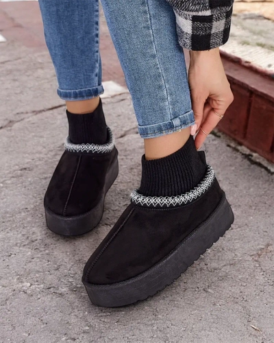 Royalfashion Bottes de neige courtes pour femmes Narorzi