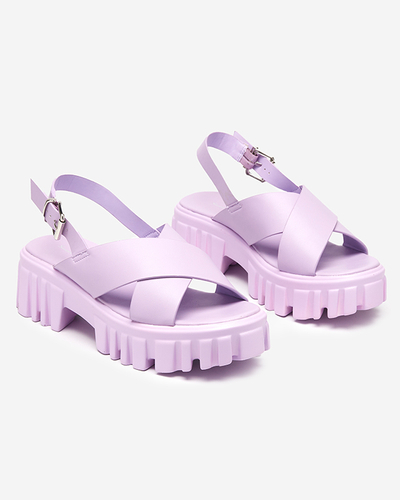 Sandales femme violettes sur semelle massive Otida - Footwear