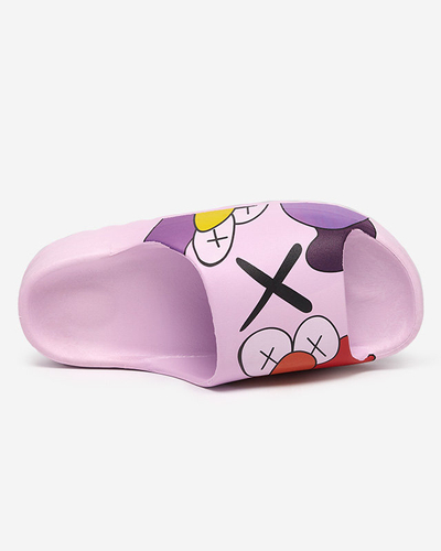 OUTLET Pantoufles violettes pour femmes Elmino - Footwear