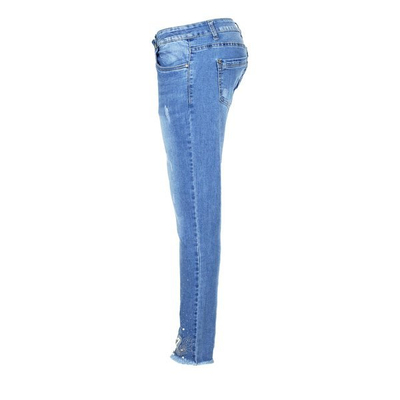 Jean bleu de coupe moyenne - Pantalon 1