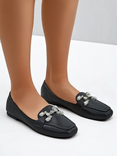 Mocassins pour femmes Royalfashion avec des strass Lecilla
