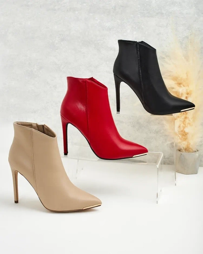 Royalfashion Bottes hautes à talons aiguilles pour femmes Ogiafe