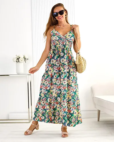 Royalfashion Robe midi en coton pour femme