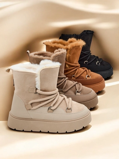 Bottes de neige à lacets pour femmes Royalfashion Liloz