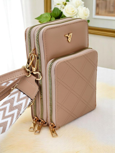 Royalfashion Sac à main portefeuille multifonctionnel avec bandoulière Suite Style