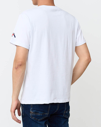 T-shirt blanc imprimé homme - Vêtements