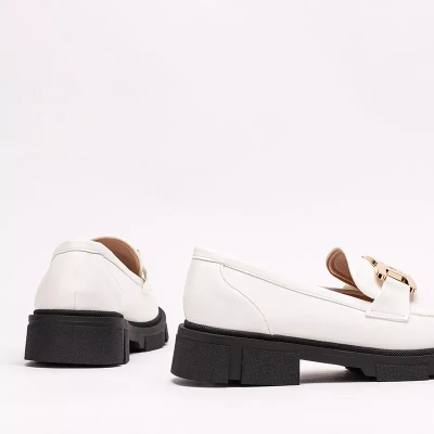 OUTLET Chaussures femme blanches avec chaîne Semla - Footwear