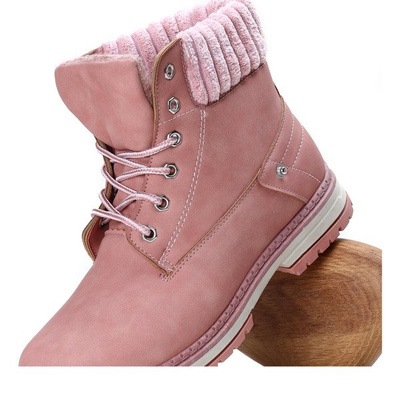 Bottes chaudes Nelia roses - Chaussures