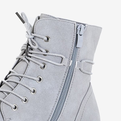 OUTLET Bottes grises pour femmes avec embellissements Matildat - Chaussures