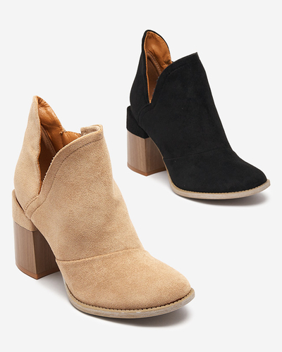 Bottines noires pour femmes avec découpes Encura - Footwear