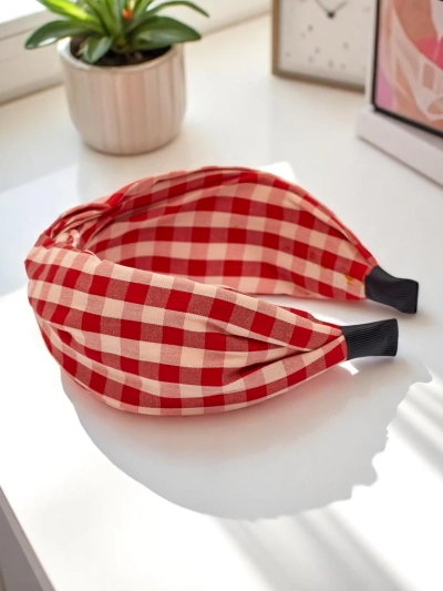 Royalfashion Serre-tête à carreaux Claras