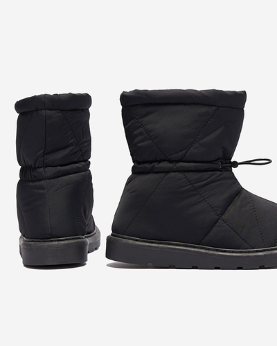 Bottes isolées noires pour femmes a'la bottes de neige Kaliolen - Chaussures