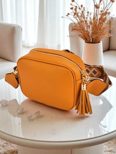 Royalfashion Petit sac à main pour femme en cuir écologique avec bandoulière colorée Kovi Lace