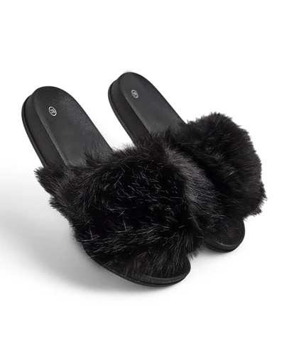 Chaussons marron femme avec fourrure Nonna- Shoes