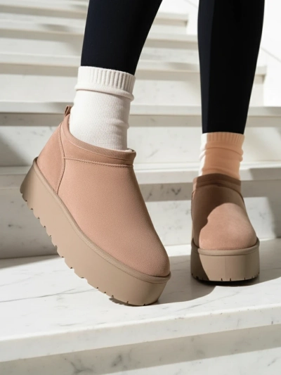 Royalfashion Bottes courtes pour femmes a'la bottes de neige Ozozi