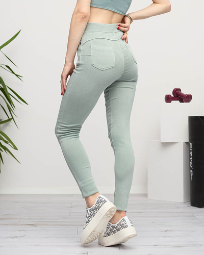 Tregging vert femme - Vêtements