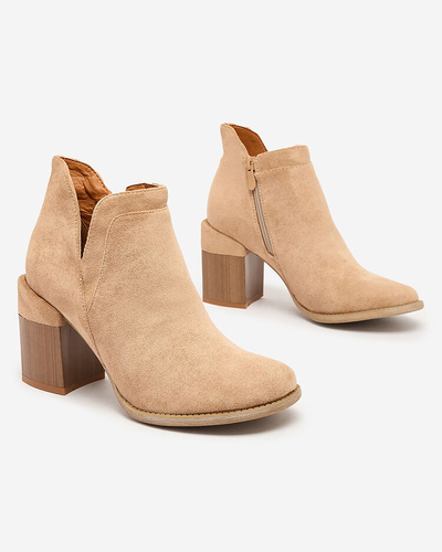 Royalfashion Bottes à talon aiguille Ricteas marron clair pour femme