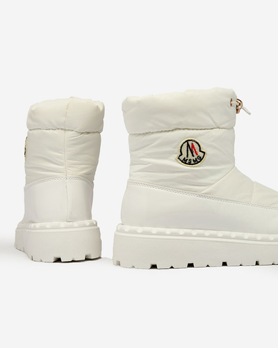 Royalfashion Bottes de neige à enfiler pour femme de couleur blanche Ireda