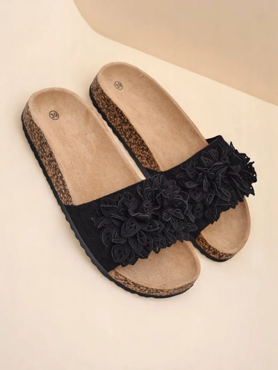 Royalfashion claquettes pour femmes avec accents floraux Occes