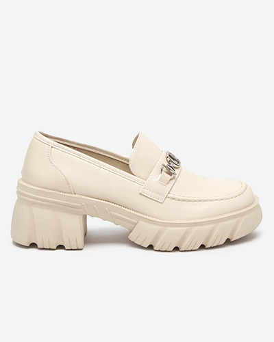 Chaussures pour femmes beiges sur une semelle Terima massive - Footwear