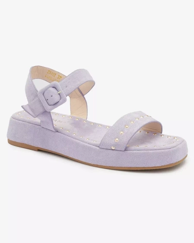 Sandales violettes pour femmes avec strass Franssia - Footwear