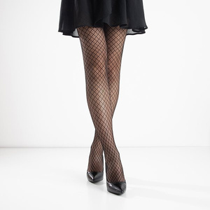 Collants noirs pour femmes avec découpes - Collants