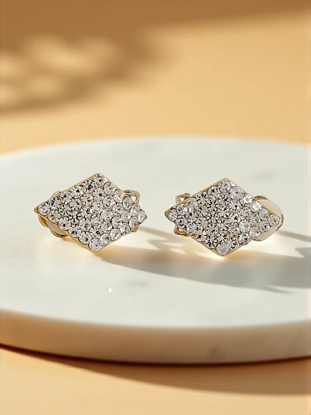 Royalfashion Boucles d'oreilles à clip pour femmes avec zircons