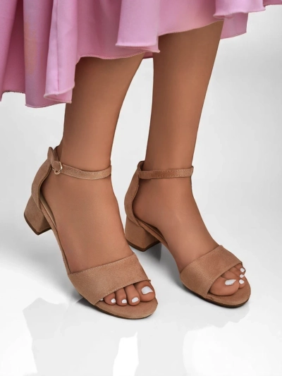 Royalfashion Sandales à talons bas SoftHeels pour femmes