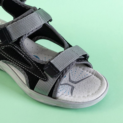 Sandales garçon Asitop velcro noires - Chaussures
