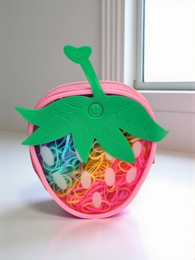 Royalfashion Élastiques en silicone multicolores Fraise