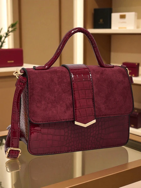 Petit sac à main pour femme en cuir écologique Tesic