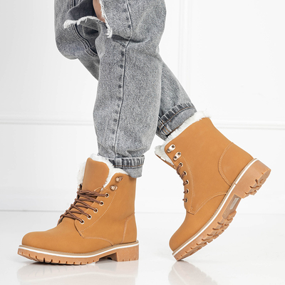 Chaussures de randonnée camel avec isolation Vibto - Chaussures