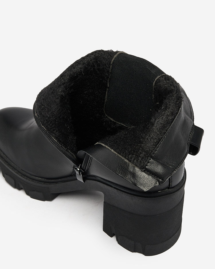 Royalfashion Bottes noires à talon aiguille Atherta pour femme