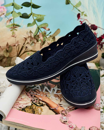 Royalfashion Demi-pointes à talon bas pour femme Dellio