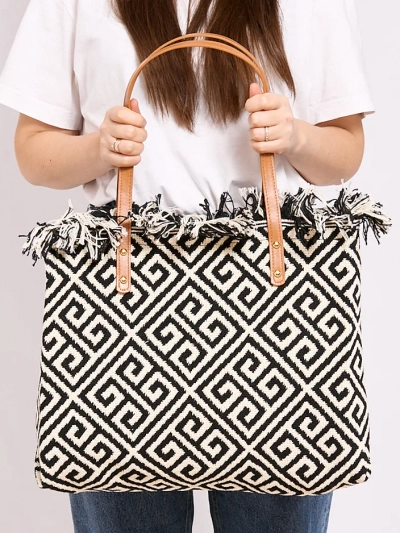 Sac de course tissé à motifs Royalfashion